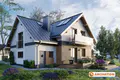 Проект коттеджа Колиба Астро - зеркальное отражение